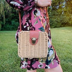 Cute Straw Bamboo Bag